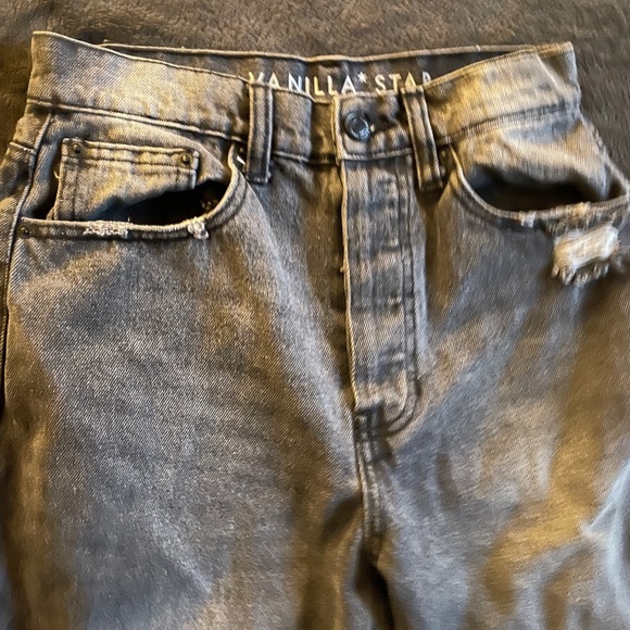 Vanilla star straight 90’s jeans size 1 - Picture 3 of 5
